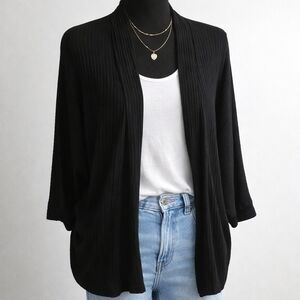 🔥Womens Plus| Ribbed Cardigan Sweater –C1